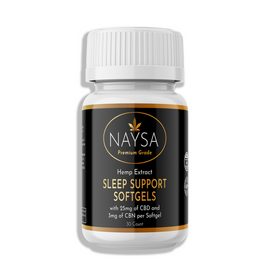 NAYSA Naysa  Sleep Support Softgels with 25mg CBD & 3mg CBN