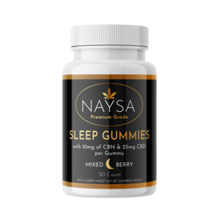NAYSA Sleep Gummies with 10mg CBN & 25mg CBD 30 ct