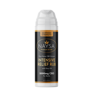 NAYSA CBD Intensive Relief Rub With Emu Oil 2000mg 150 ML