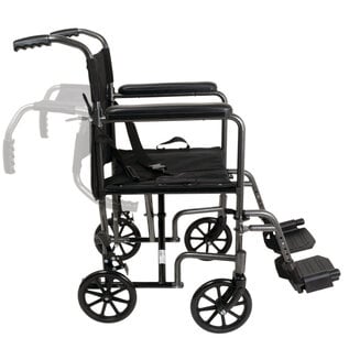 Probasics Steel Transport Chair 19" Seat