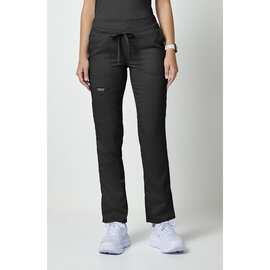 Cherokee Cherokee WW Revolution Mid Rise Tapered Leg Drawstring Pant WW105
