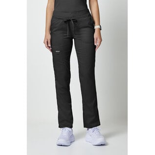Cherokee WW Revolution Mid Rise Tapered Leg Drawstring Pant WW105