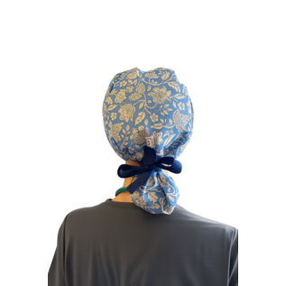 Satin Lined Scrub Cap Ponytail