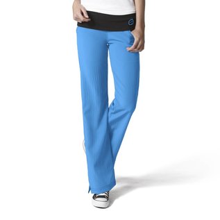 WonderWink CLEARANCE -Women's 4-Stretch Fold Over Knit Waist Pant 5514