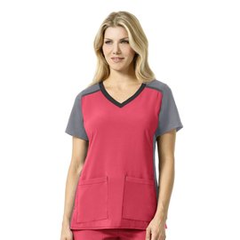 Carhartt Carhartt Cross-Flex Multi-Color Knit Mix V-Neck Top C12410