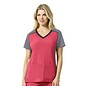 Carhartt Women's Cross-Flex Multi-Color Knit Mix V-Neck Top C12410