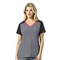 Carhartt Women's Cross-Flex Multi-Color Knit Mix V-Neck Top C12410