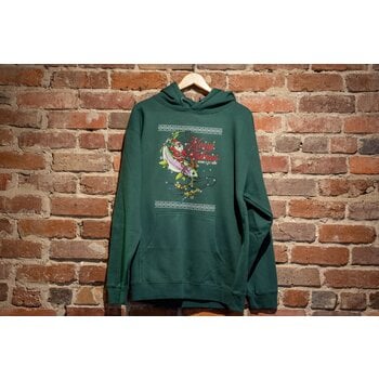 Boone's Fly Shop Merry Fishmas Hoodie Alpine Green