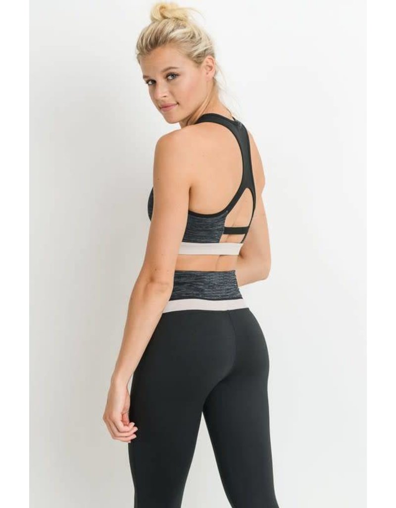 Highwaist Colorblock Melange Full Leggings