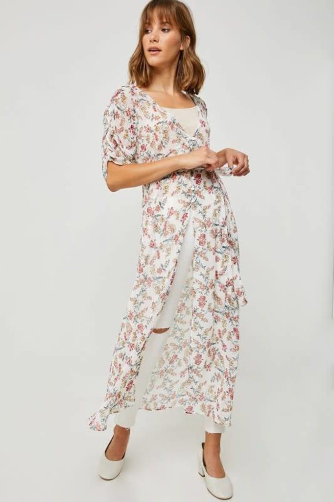 sheer button down dress