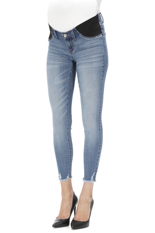 KanCan Distressed Ankle Skinny Maternity