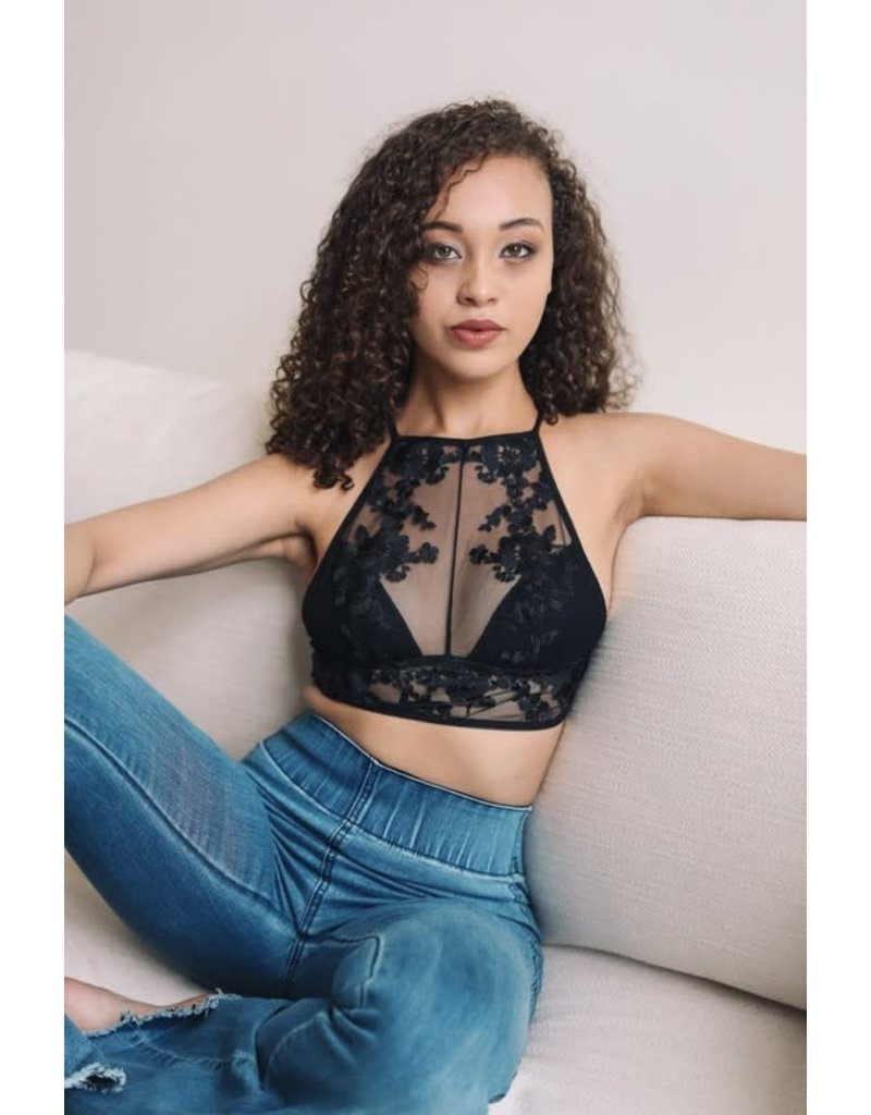 high neck bralette