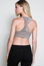 Scalloped Edge Padded Lace Bralette