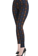Luxe Plaid Piped Jegging