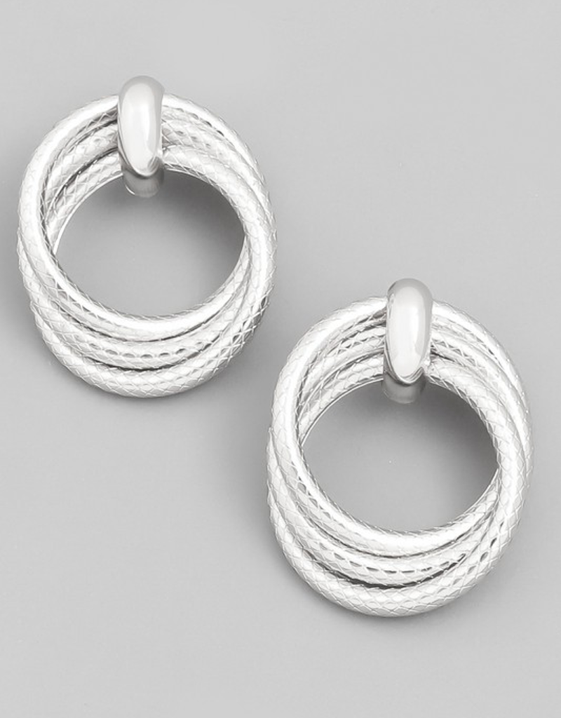 Layered Circle Ring Earrings