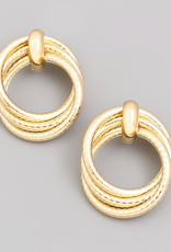 Layered Circle Ring Earrings