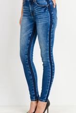 Contrast Wash Ankle Skinny