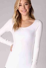 Long Sleeve Scoop Neck Top