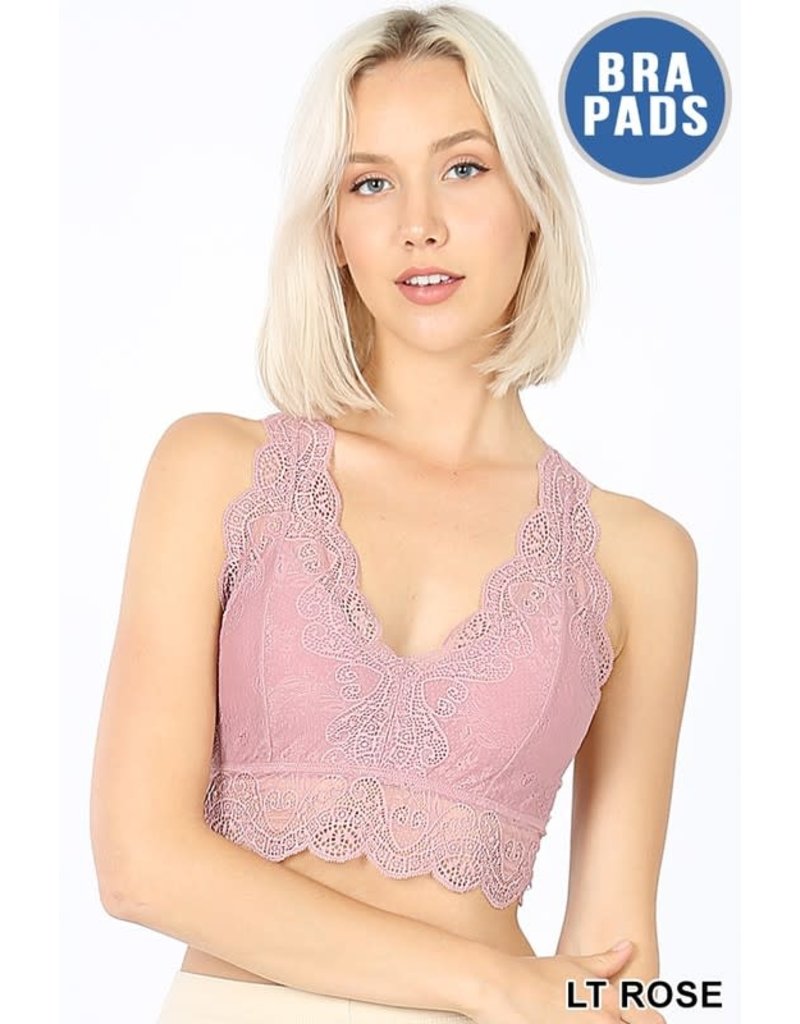 Stretch Lace Padded Bralette