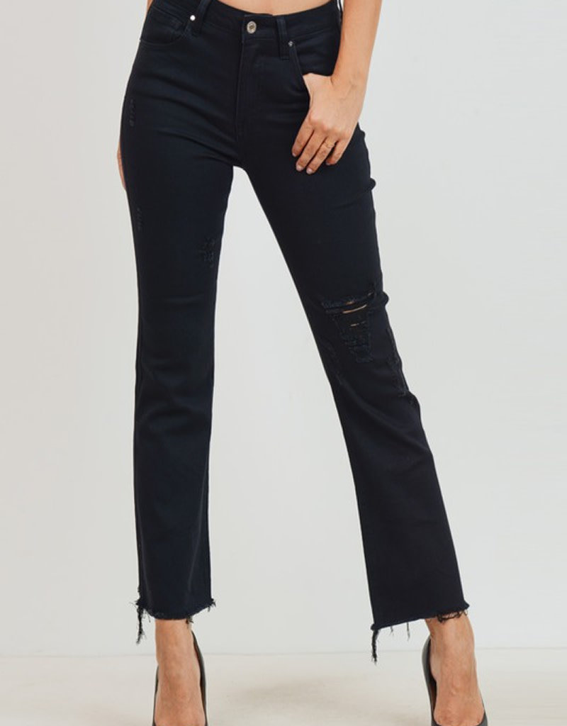jeans mid rise cropped flare