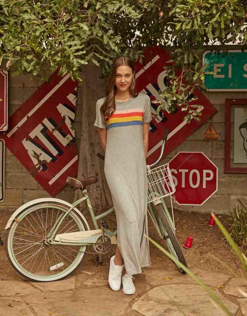 Short Sleeve Lounge Style Lounge Dress 