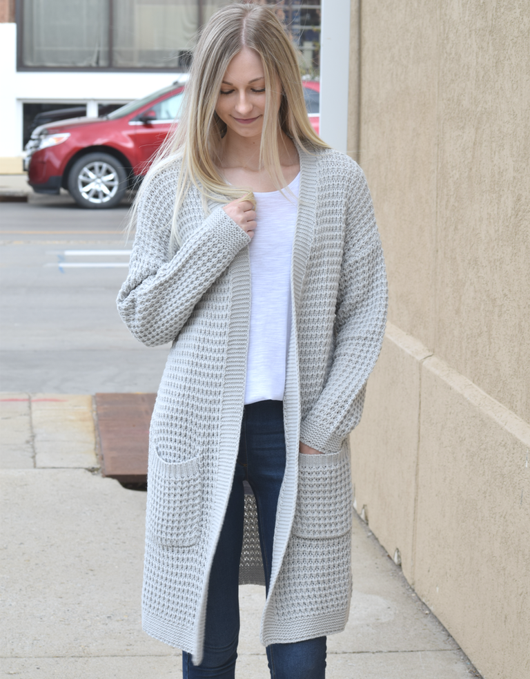 cozy knit cardigan