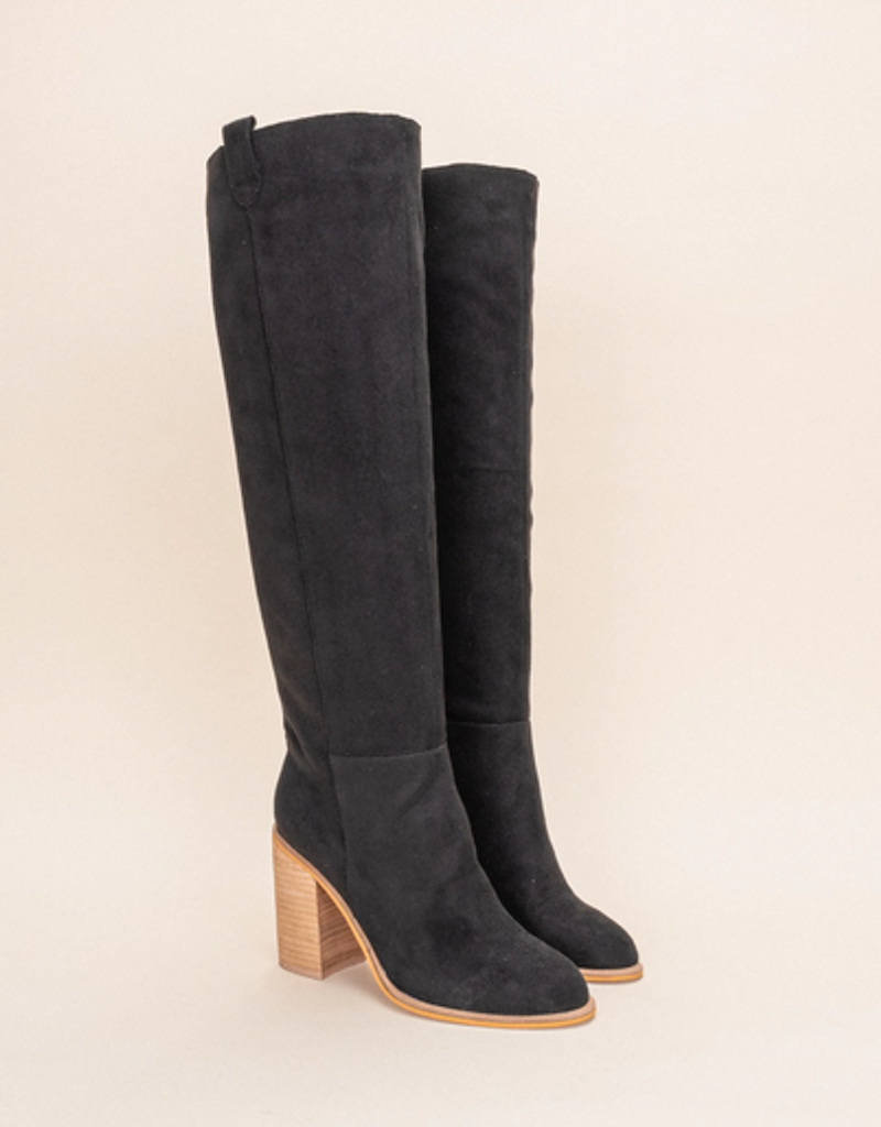 Box Cut Block Heel Boot