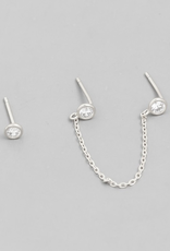 Chain Stud Earrings Set