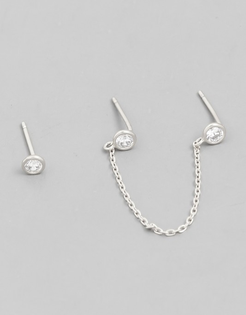 Chain Stud Earrings Set