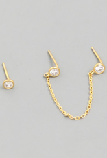 Chain Stud Earrings Set