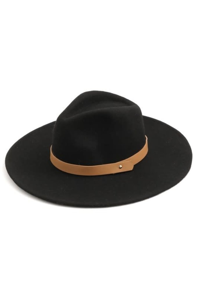 Flat brim fedora hat Clearance