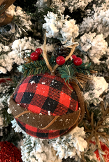 Plaid and Berries Ornament