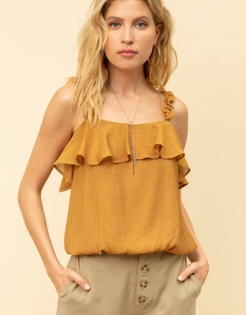 bubble hem tank top