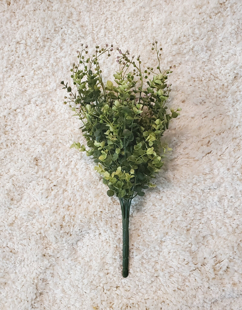Greens & Tiny Floral Pick