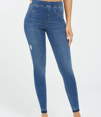 Distressed Ankle SPANX Skinny Jeans