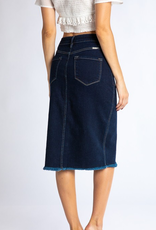 Button Down Midi Skirt