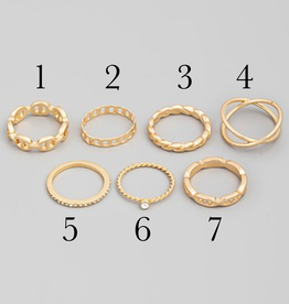 Gold Twisted Rings