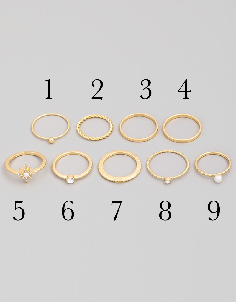 Gold Delicate Stud Rings