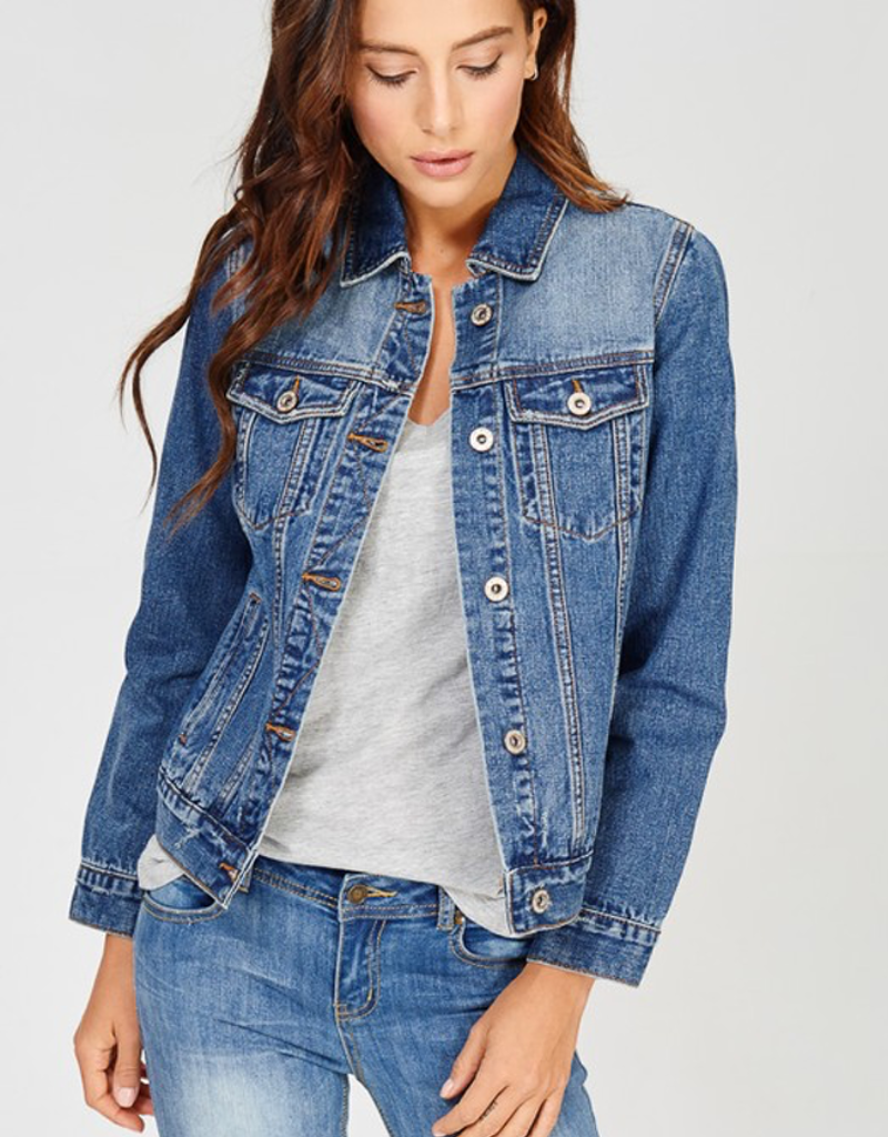 Classic Dark Denim Jacket - Boutique 23