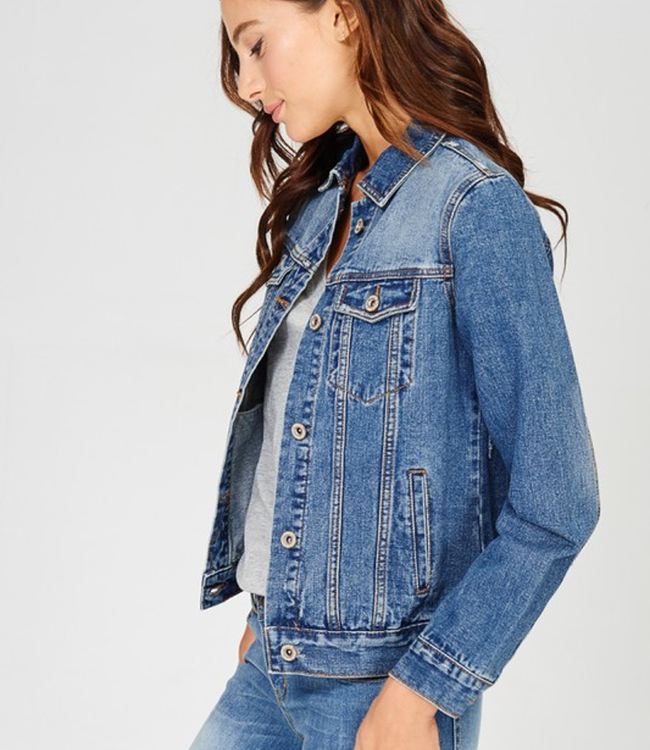 Classic Dark Denim Jacket Boutique 23
