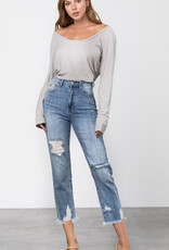 High Rise Premium Straight Jeans