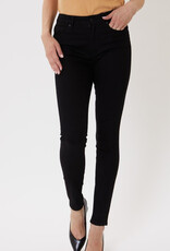 High Rise Basic Ankle Skinny Jeans - Black