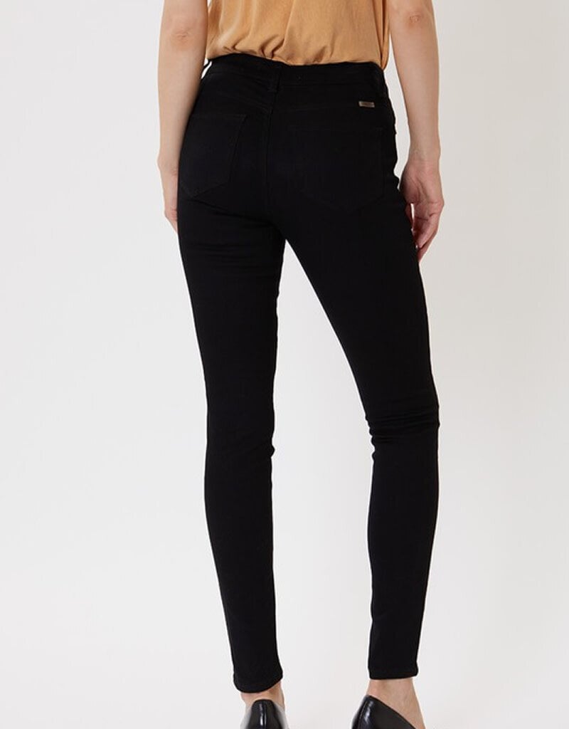 High Rise Basic Ankle Skinny Jeans - Black