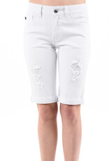 1 Button Shorts -White