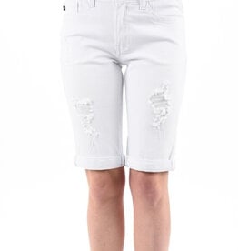 1 Button Shorts -White
