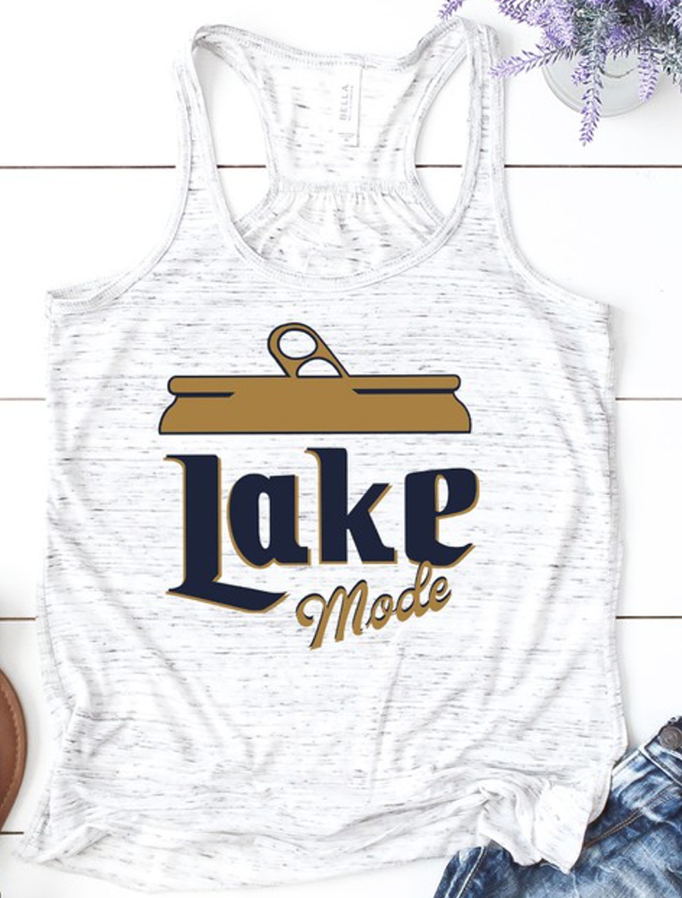 Lake Mode Beer Can Graphic Tank