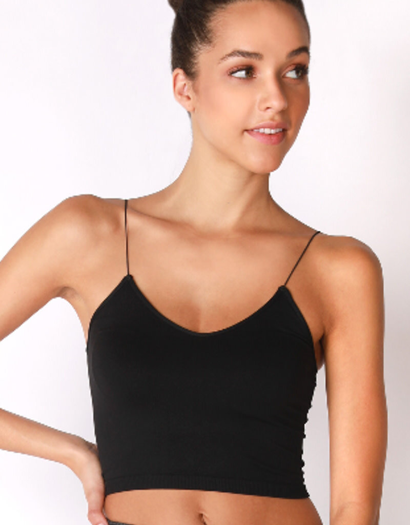 Skinny Strap Cropped Cami