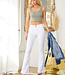 Mid Rise Flare Jeans -White