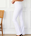 Mid Rise Flare Jeans -White