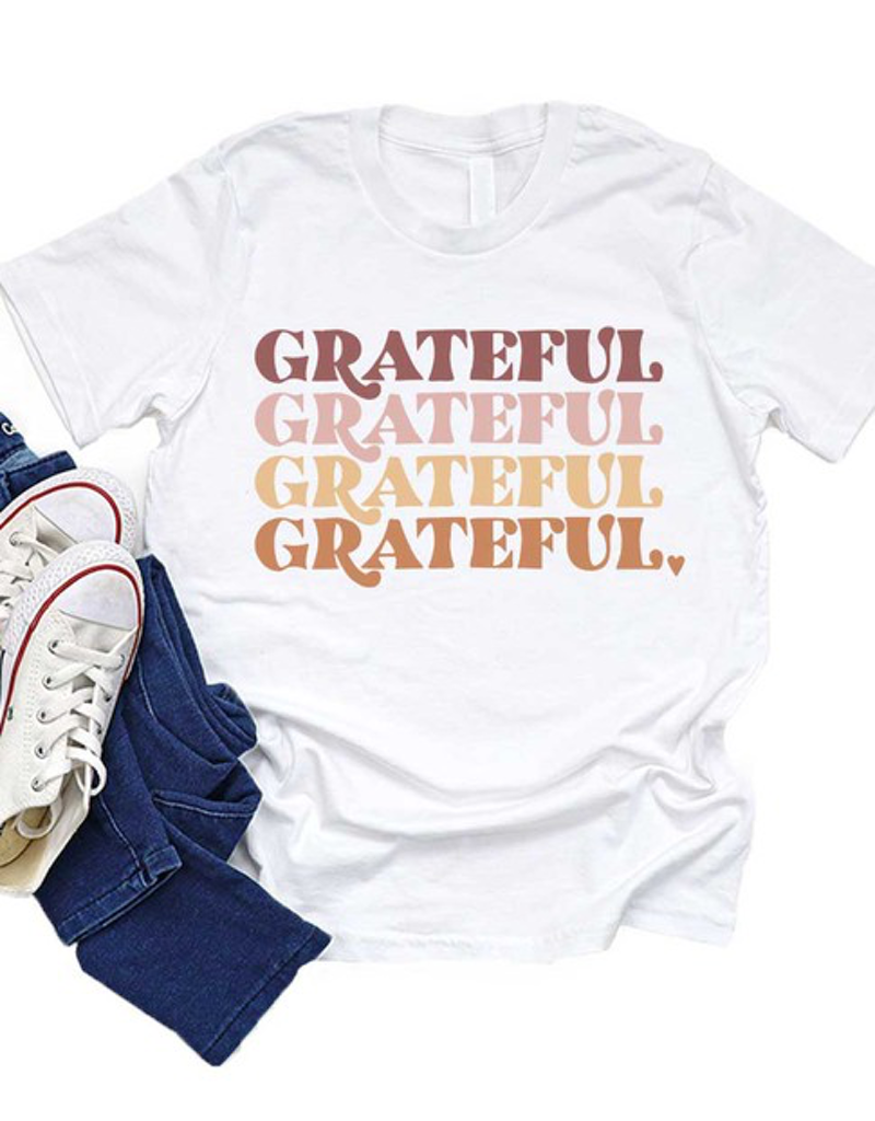 Kids Grateful Repeat Graphic Tee